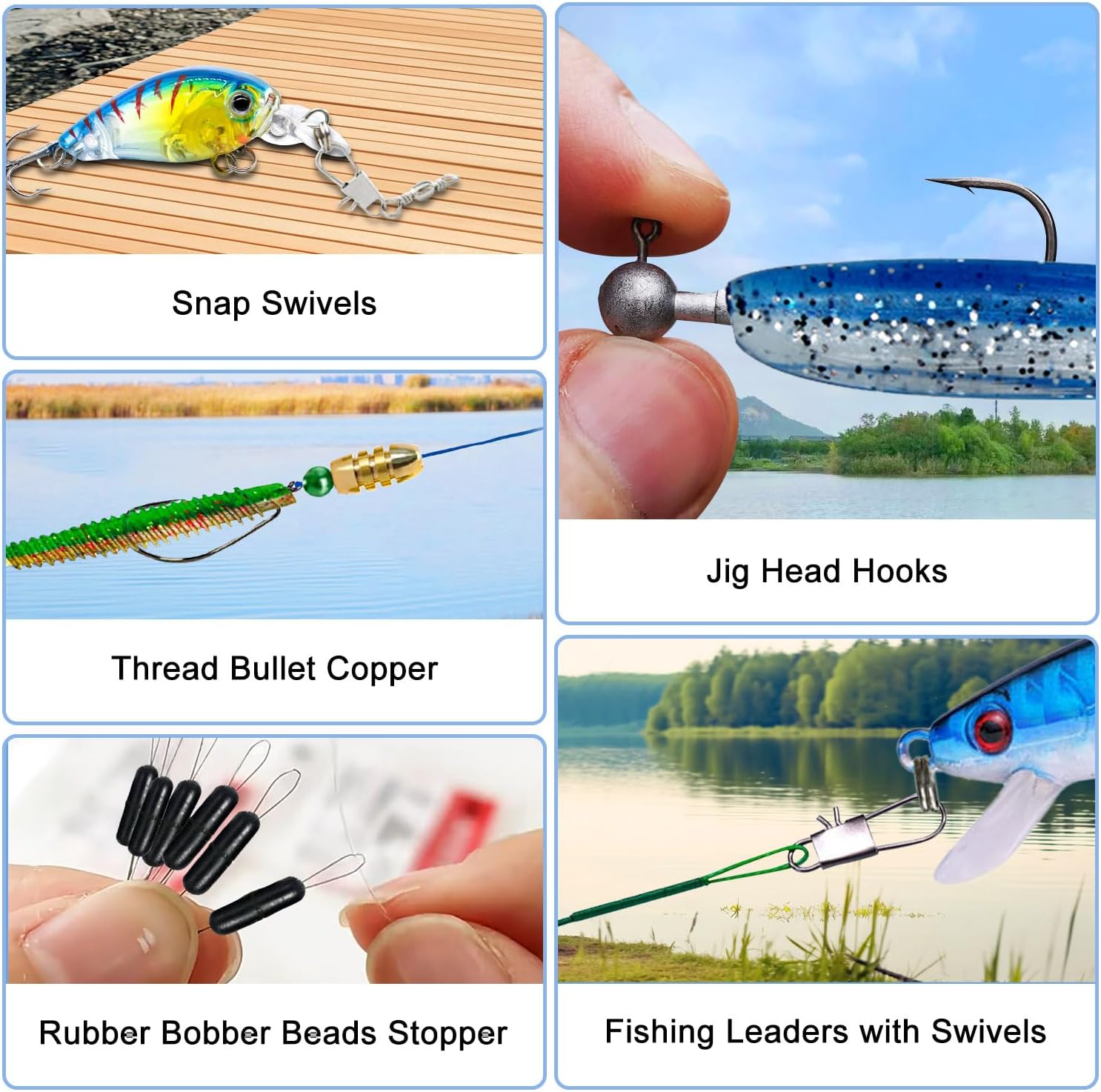 MH MYLUNE HOME Fishing Advent Calendar 2025-24 Days Fishing Tools and Lures Kit for Fisher Adult Men Teen, Fish Net, Hook Remover Tool, 2025 for Men, Xmas Surprise Gift - Image 8