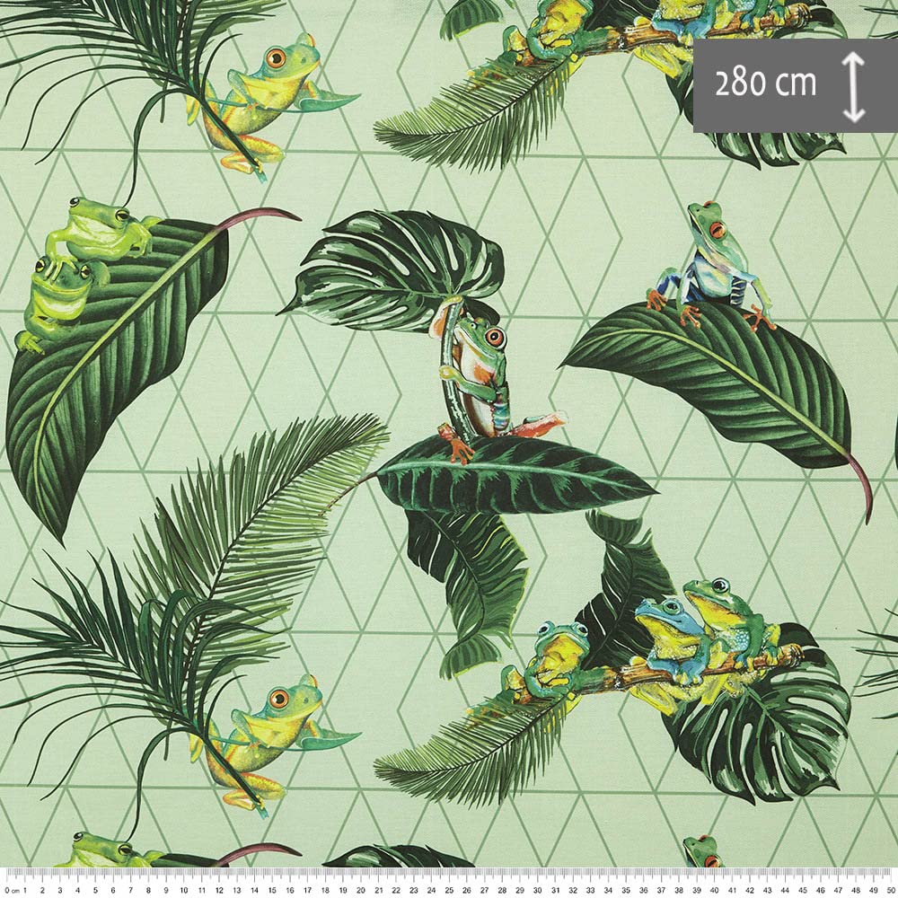Kt KILOtela, Digital Printed Canvas Fabric, Upholstery, Cushions, Curtains, Half Panama 100% Cotton - Image 3