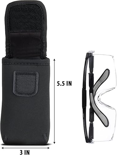Miniatura 3 de USA Gear Funda de seguridad para gafas protectoras con presilla reforzada para cinturón y mosquetón para 3M, Radians, Pyramex, Dewalt y más, ideal