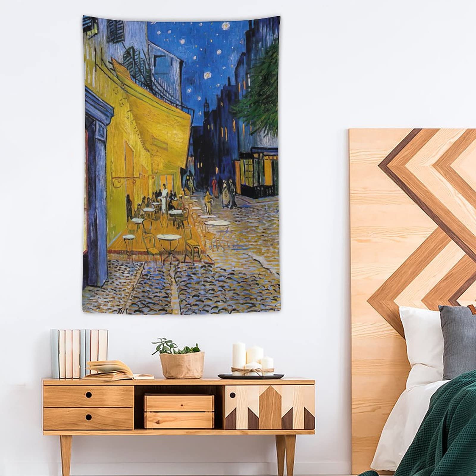 Amazon.co.jp: ゴッホ 絵画 『夜のカフェテラス』タペストリー 