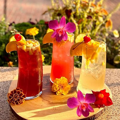 Miniatura 5 de Miami Fresh Orchid Flower OrchidClub USA Sunne Tropical Loose Bloom Head DIY Lei Food Drink Decor RED (50 rojo VALENTÍN)