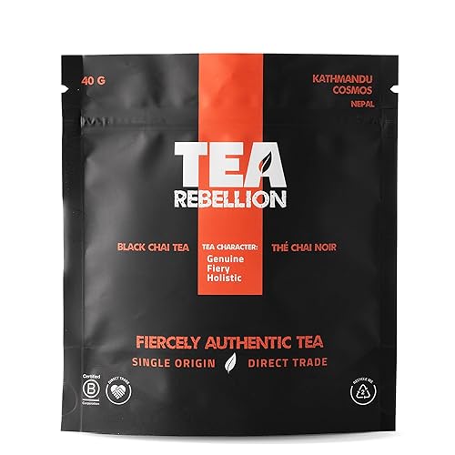 Tea Rebellion Té Chai ayurvédico seleccionado a mano prémium Origen único, herencia nepalí picante y dulce Ganador del primer premio AVPA Té de