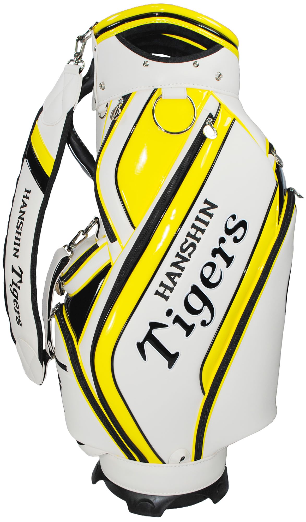 阪神　タイガース　 キャディバッグ ホワイト/イエロー　ゴルフバッグ 阪神 タイガース キャディバッグ ホワイト/イエロー ゴルフ