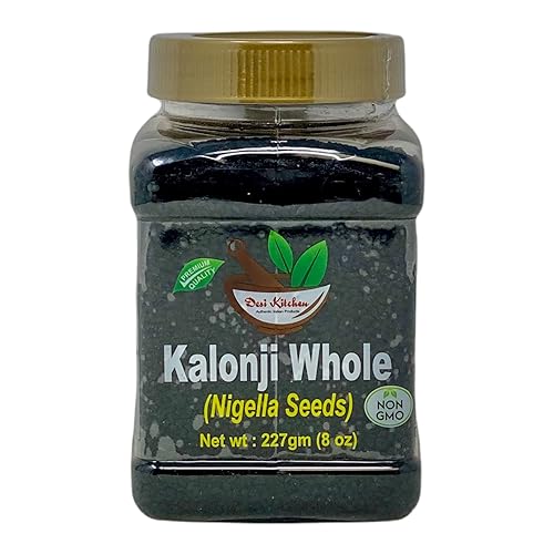 Miniatura 4 de Desi Kitchen Spices All Natural  Sin sal  Vegano  Sin OMG  Kalonji entero (semillas de onión, semillas de Nigella) (85 gm (3 onzas)