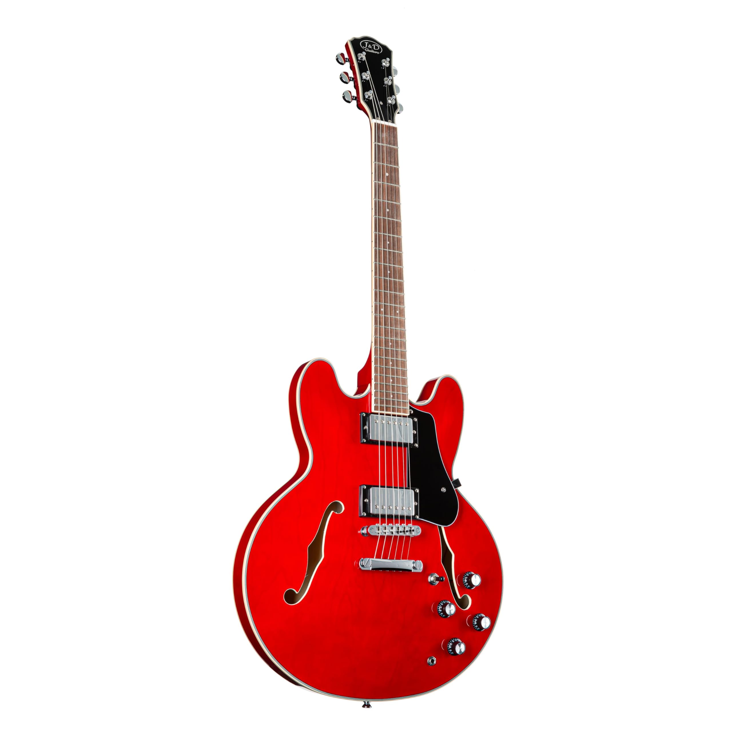 J & D SH-1 II Red - Halbakustik Gitarre