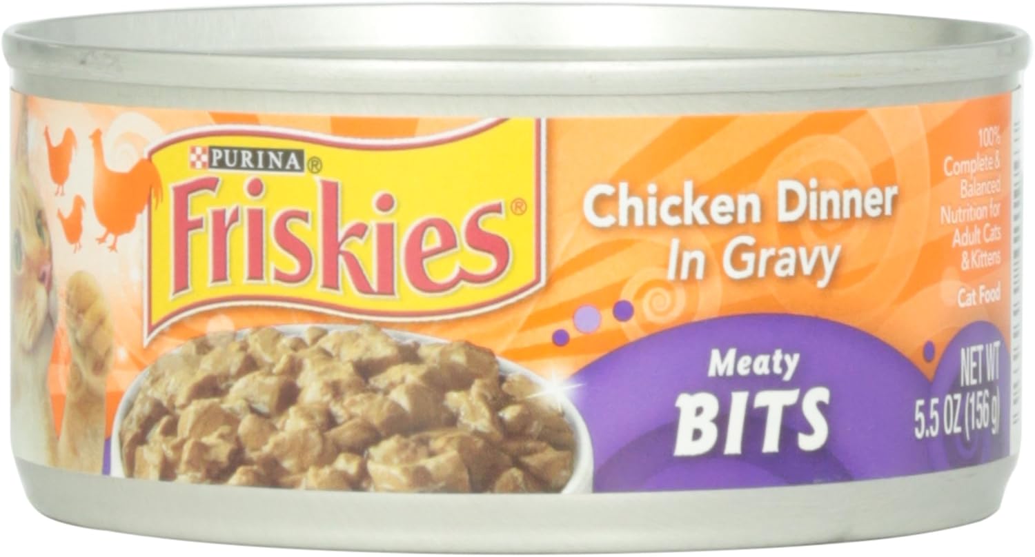 Friskies Chicken Dinner in Gravy Meaty Bits, 5.5 Oz 5.5 Ounce (Pack of 1)