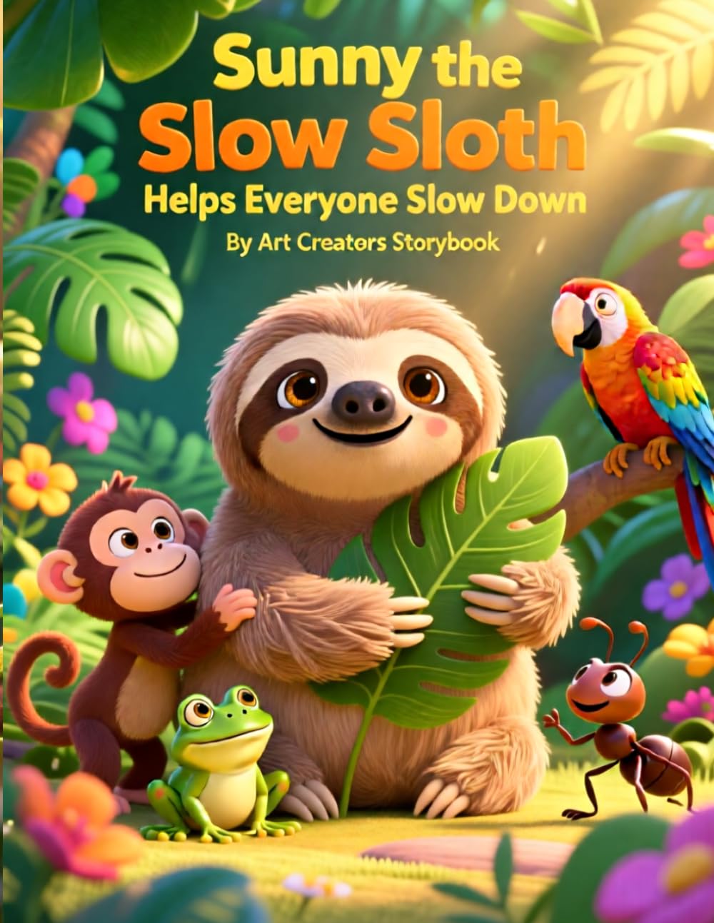 Sunny the Slow Sloth Helps Everyone Slow Down: A Mindfulness Adventure in the Rainforest for Kids Ages 3–8 (Sunny the Slow Sloth Social-Emotional Learning Series)