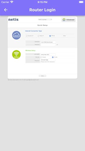 Router Setup Page
