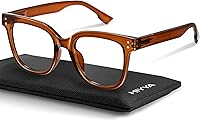 Vista 19 de miyya Gafas de luz azul para mujeres y hombres – Monturas gruesas de gran tamaño bloqueador de luz UV y azul, accesorios elegantes para gafas