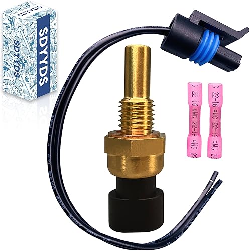 213-4514 213-4333 19236568 Sensor de temperatura del refrigerante del motor con conector de coleta, compatible con Buick Lacrosse, Chevy Silverado,