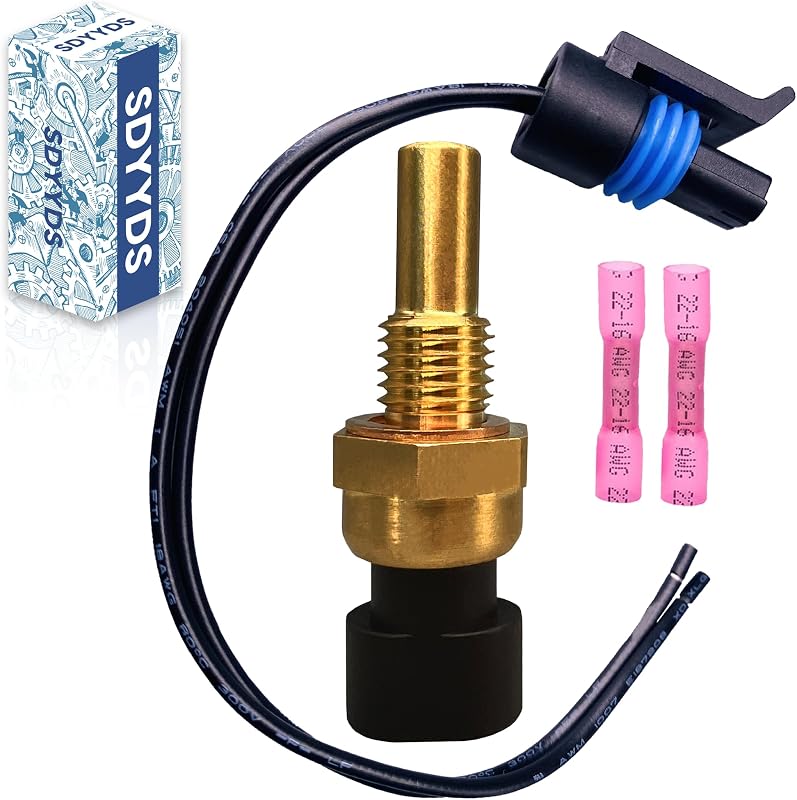 Sensor de temperatura do líquido de arrefecimento do motor SDYYDS com conector pigtail – Buick LaCrosse, Chevy Silverado, GMC Yukon e mais