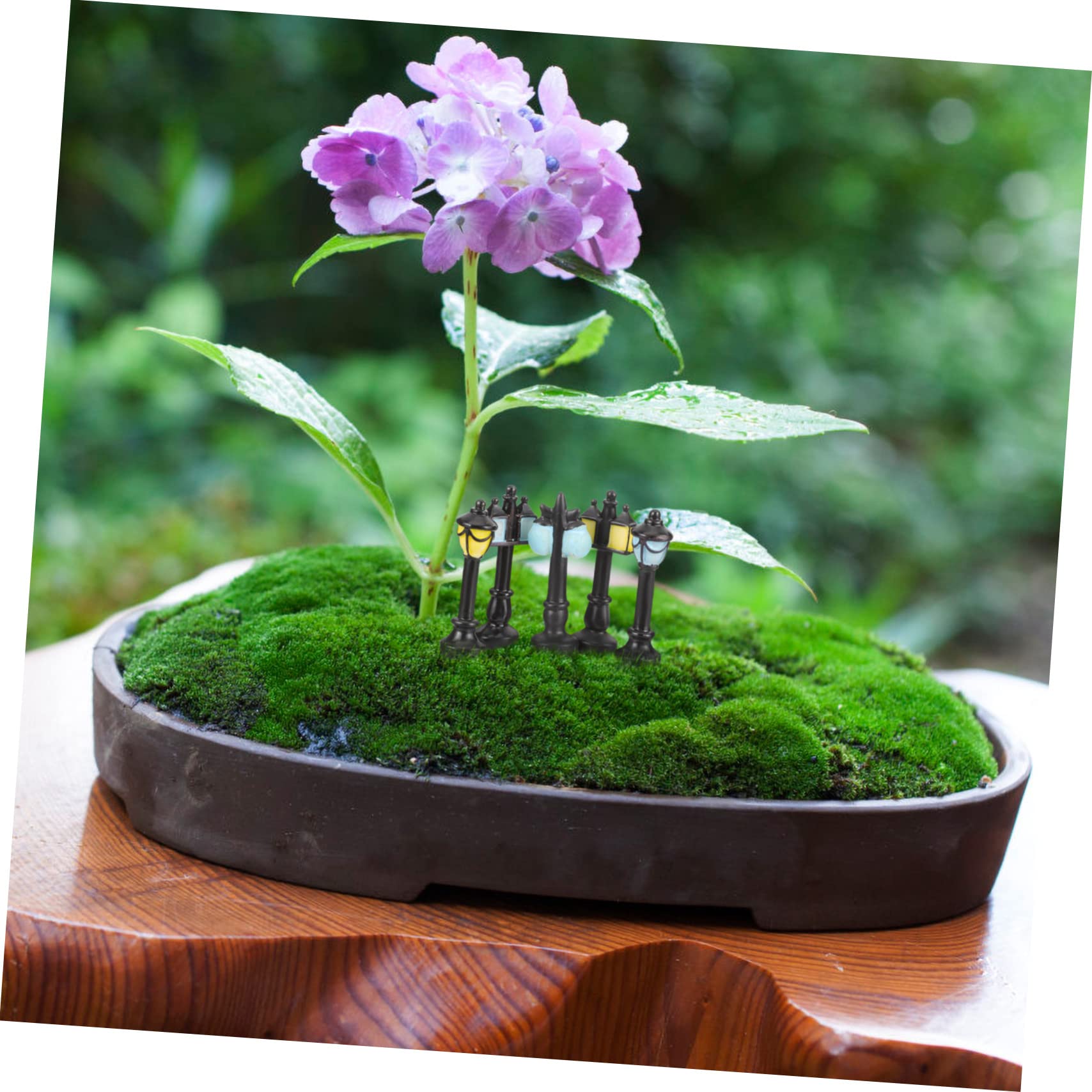 UKCOCO 2 Sets Street Light Lamp Decorative for DIY Micro Landscape and Miniature Home Decor