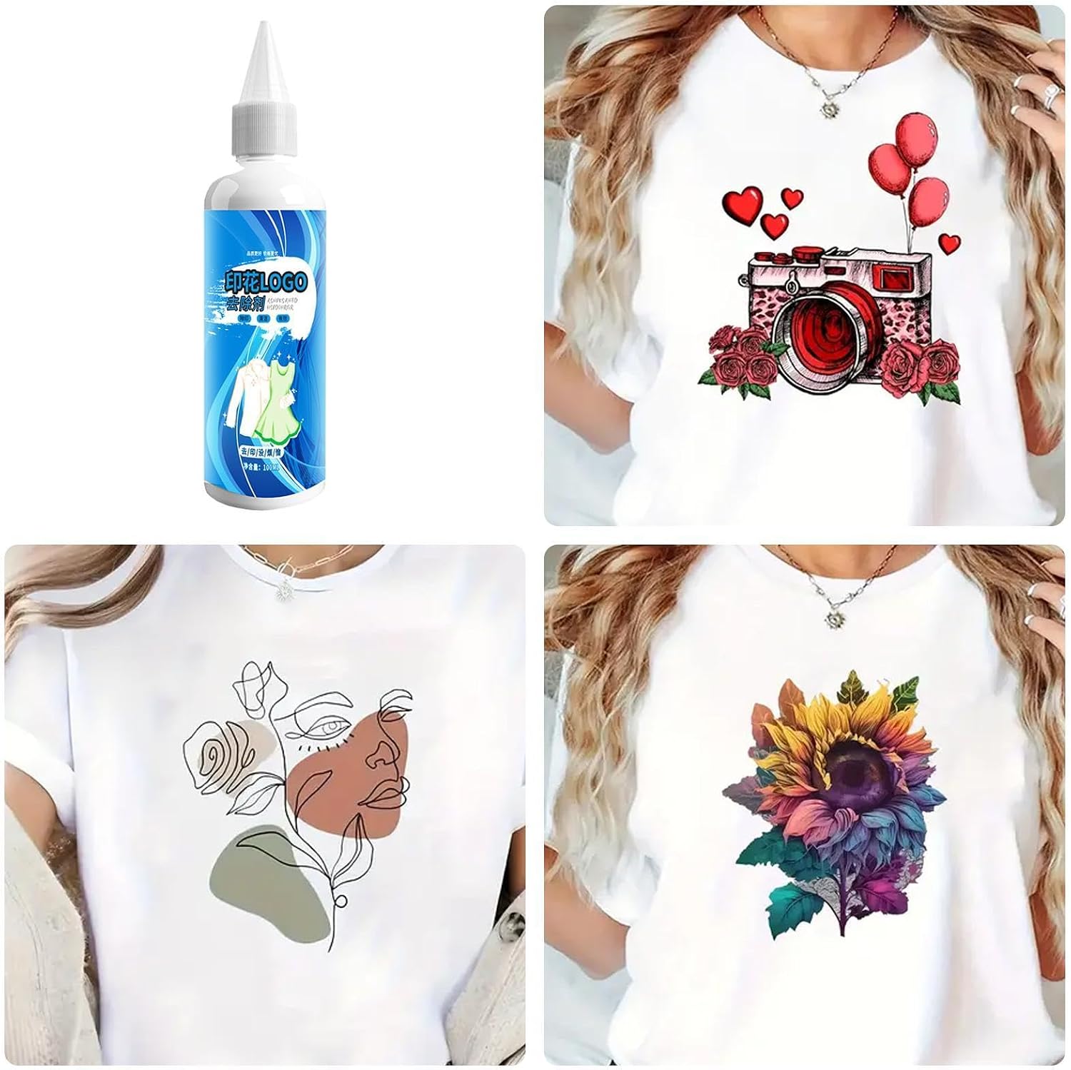 Clothing Logo Remover | Gentle Rapid Powerful - Fabrics Clothes Logo Letter Remover,for Adults Lovers Families Friends Women Men Mom