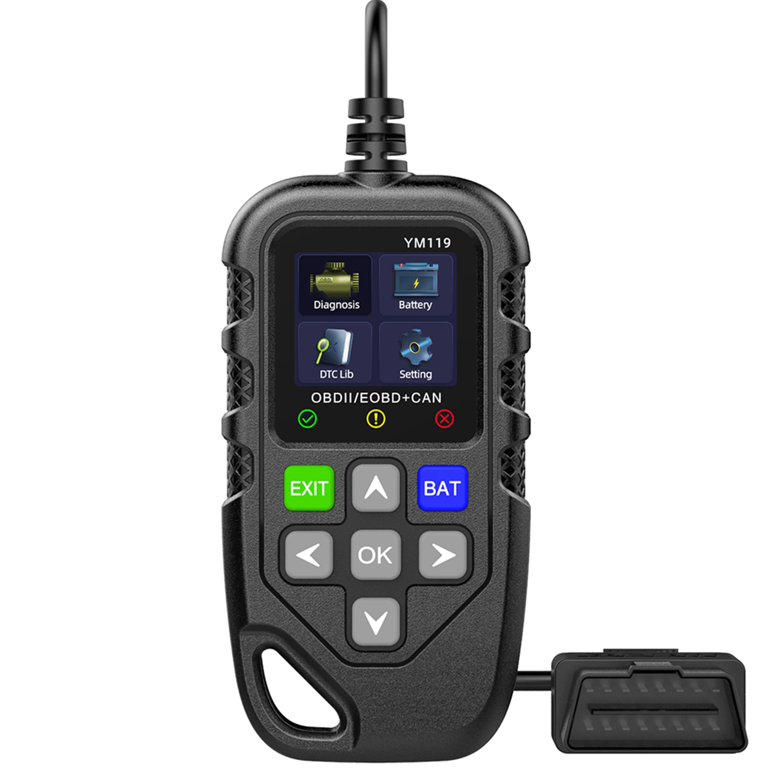 YM119 OBD2 Scanner Live Data Professional Mechanic OBDII Diagnostic Code Reader Tool for Check Engine Light