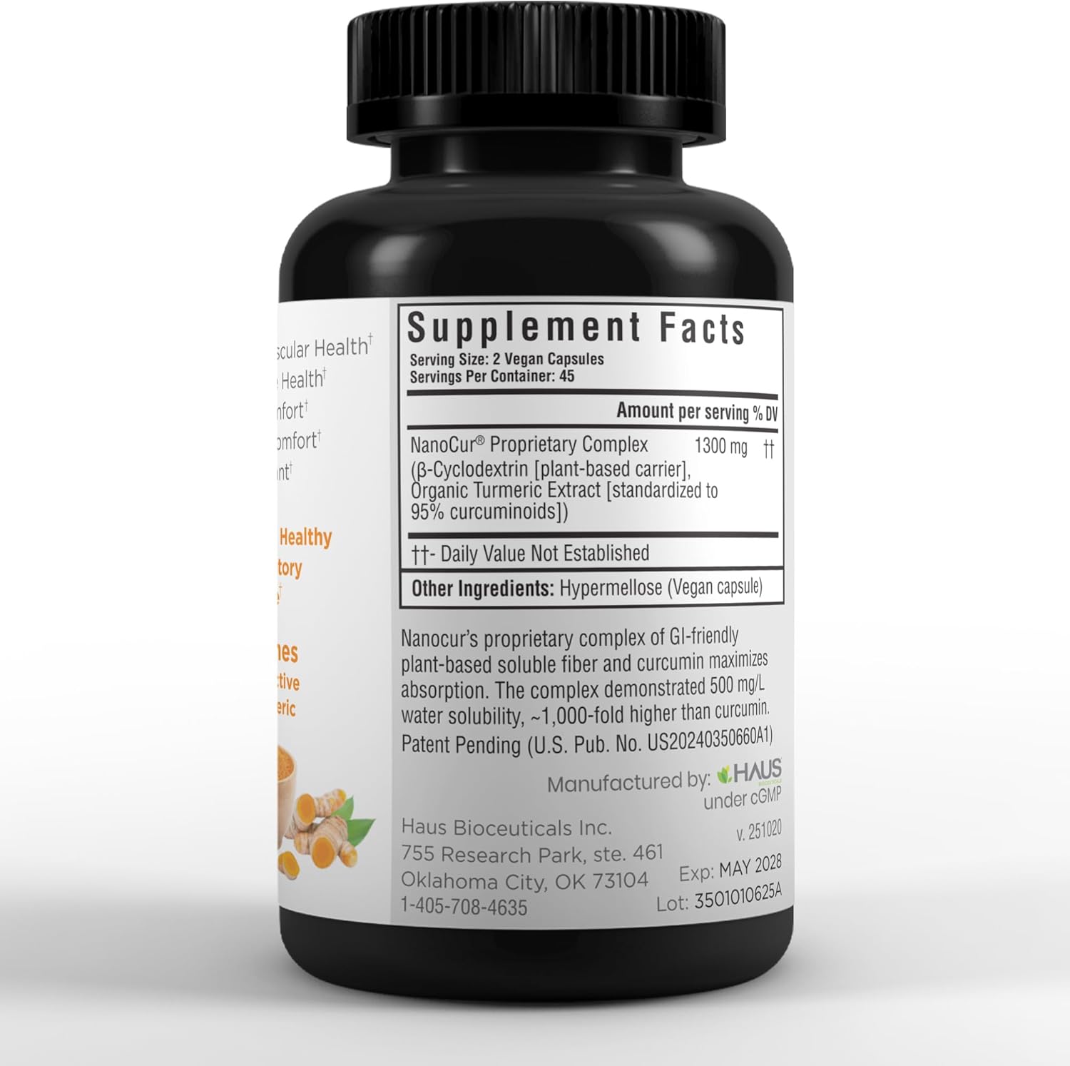 Turmeric Curcumin - 100x More Active Than Turmeric, 170% More Active Than Curcumin + Black Pepper Extract. Joint Support, Relief, and Energy You’ll Feel. Organic Curcumin/Plant-Based Carrier. - Image 3