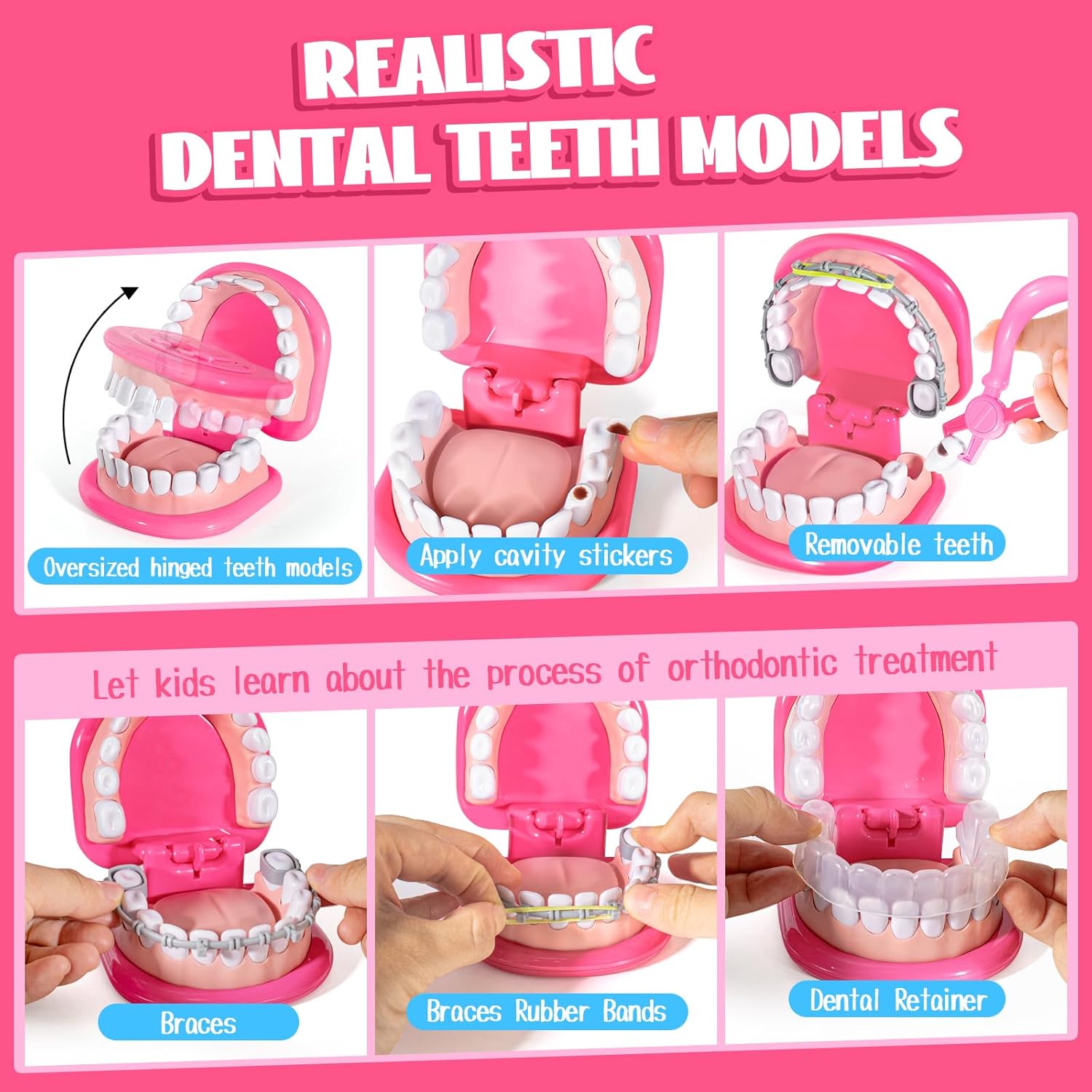 ULOVEME Kids Dentist Play Set & Doctor Kit for Toddlers 3-5