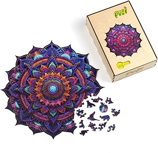 Quebra-Cabeça de Madeira Mandala da Espiritualidade - Puzi