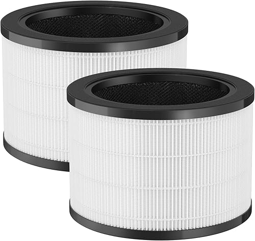 Paquete de 2 filtros de repuesto H7121101 compatibles con el purificador Govee H7121, H13 True HEPA + carbón activado de alta eficiencia + prefiltros