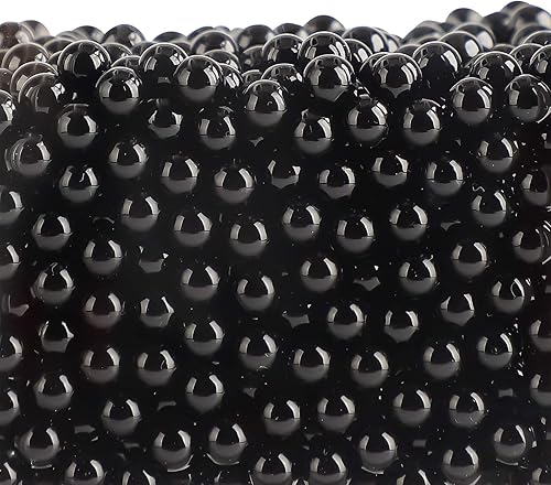 Suream Cuentas para soporte de brochas de maquillaje, 2600 unidades, cuentas redondas sin agujero de 0.315in0.31 pulgadas, perlas de relleno de