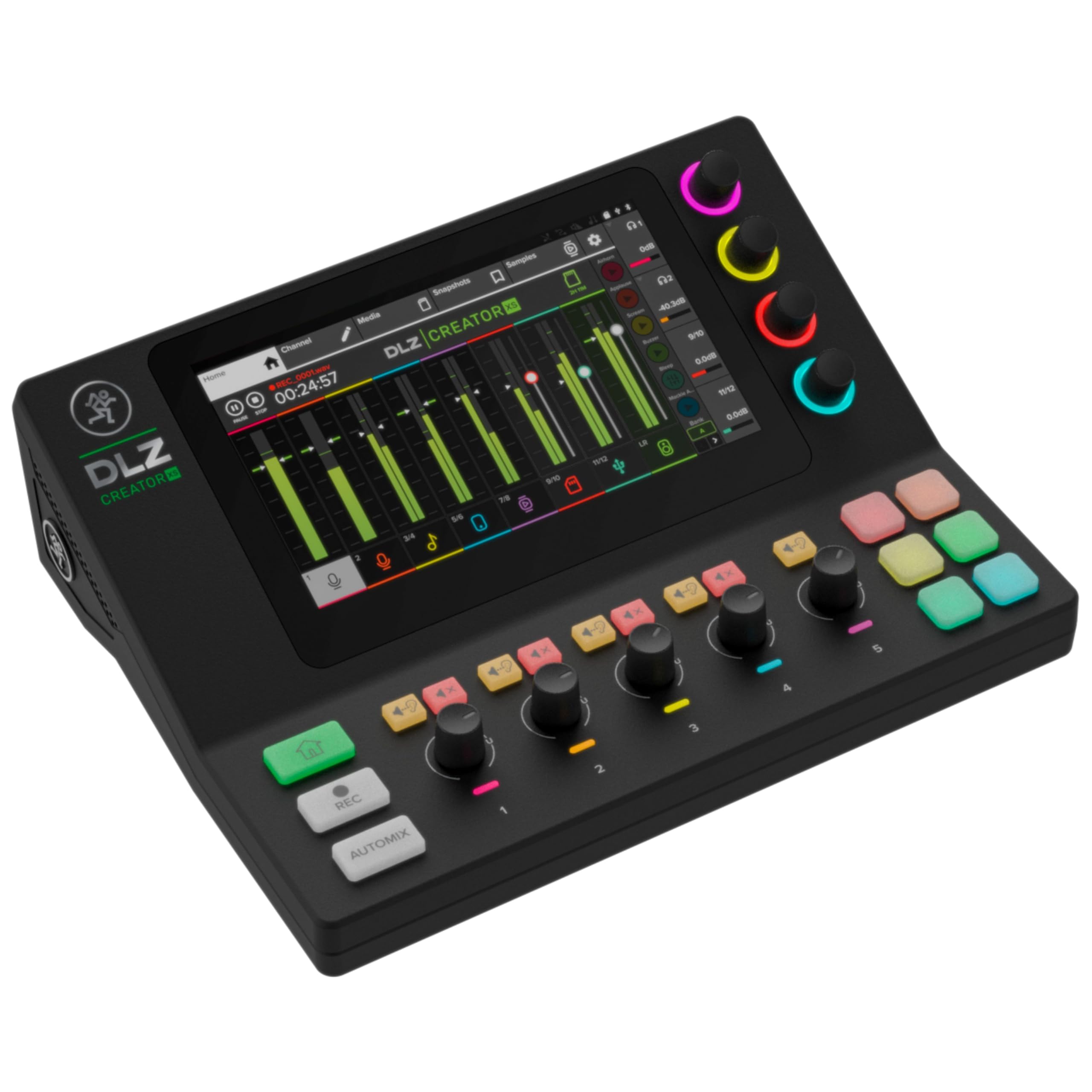 Mackie DLZ Creator XS - Mixeur numérique compact et adaptatif pour  podcasting, streaming et YouTube avec modes personnels, technologie Mix  Agent, AutoMix, préamplis micro Onyx80 : Amazon.fr: Instruments de musique  et Sono