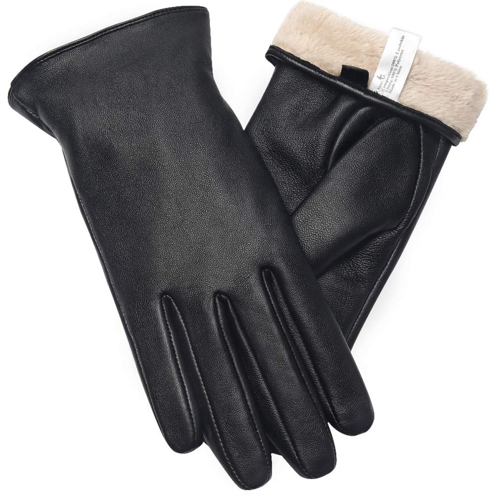 vislivin Guanti Touch Screen Da Donna A Mano Intera Guanti Tn Vera Pelle Caldo Inverno SMS Guanto Da Guida