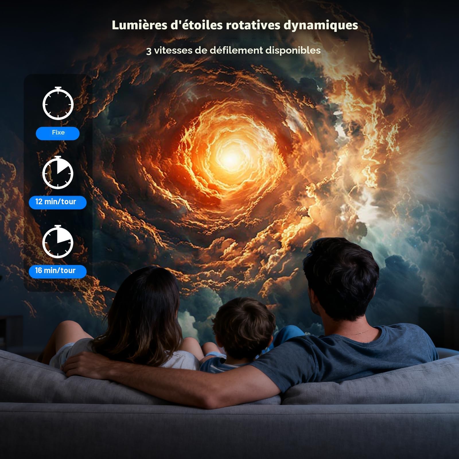 Projecteur Planétarium Star Plafond avec 13 Disques, Nébuleuse Lune Planètes Galaxy Lampe Projection