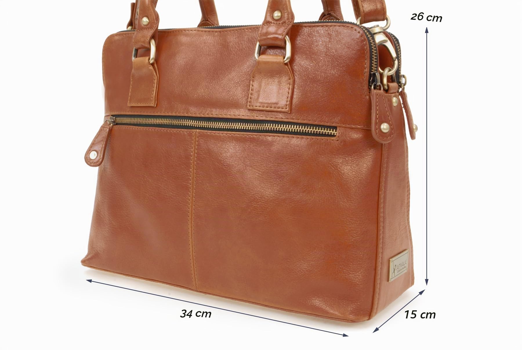 Catwalk Collection Handbags - Grande Borsa a Spalla Donna con Tracolla Removibile - Tote Bag in Pelle - Borsa a Mano Formato A4 - Victoria