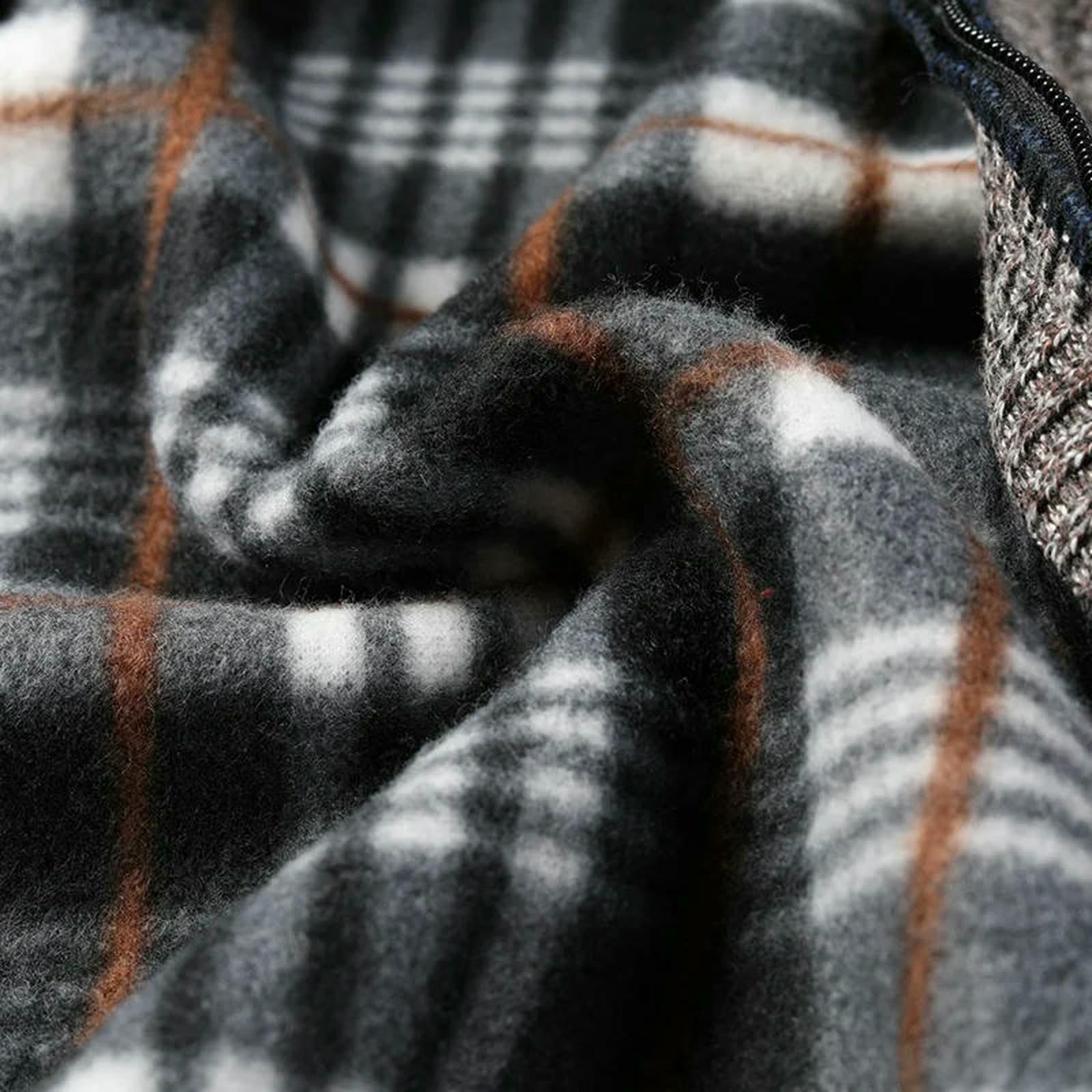 Męski sweter ciepły jesienny zimowy sweter z dzianiny Kurtki z zamkiem na całej długości płaszcz z dzianiny Slim Fit Jersey-kardigan01 beżowy azjatycki rozmiar M