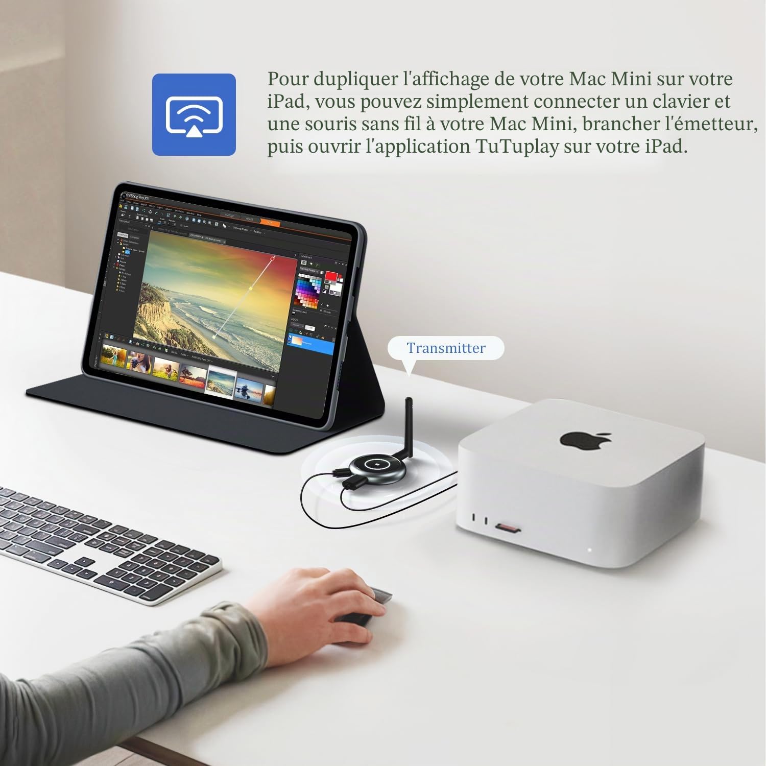 AIMIBO Transmetteur HDMI sans Fil et 3 récepteurs, Extension sans Fil HDMI 5,8G 165ft/50m Streaming vidéo 1080P@60Hz pour Ordinateur Portable, PC, caméra, boîtier TV, Projecteur, Moniteur