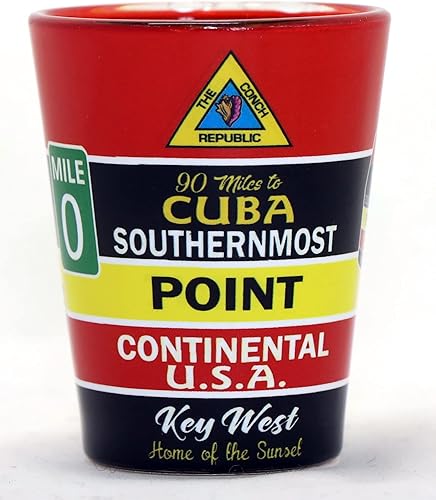 Key West Florida - Vaso de chupito para entrada y salida