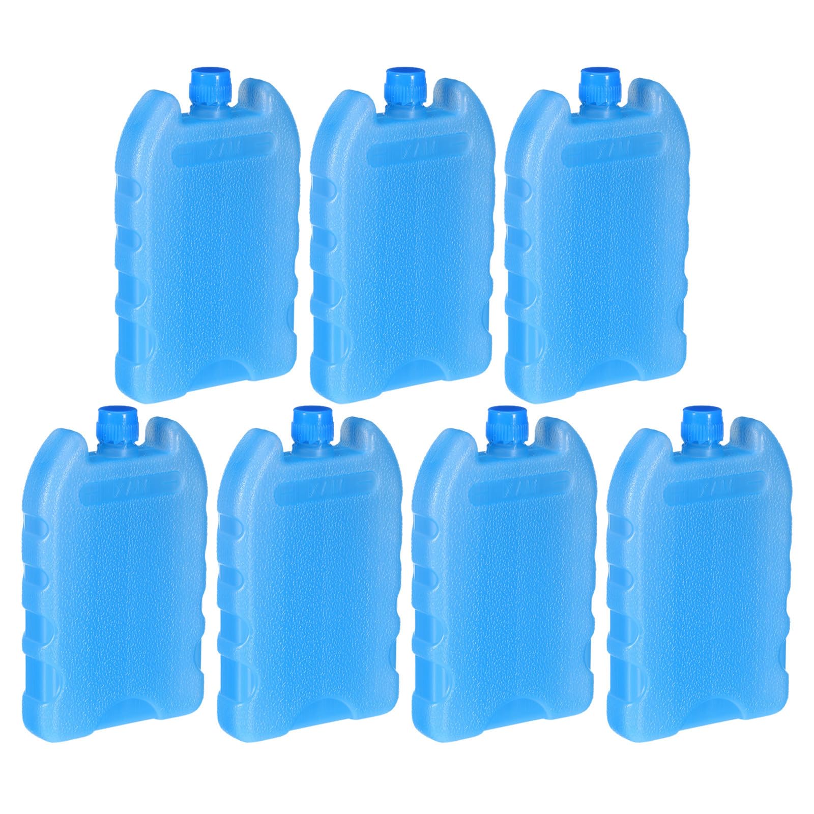 Toyvian 7pcs Portable Cooler Ice Packs for Camping and Picnic Leakproof Pe Material Freezer Bottle Pack with Long-term Cooling Power and Enhanced Cooling Efficiency