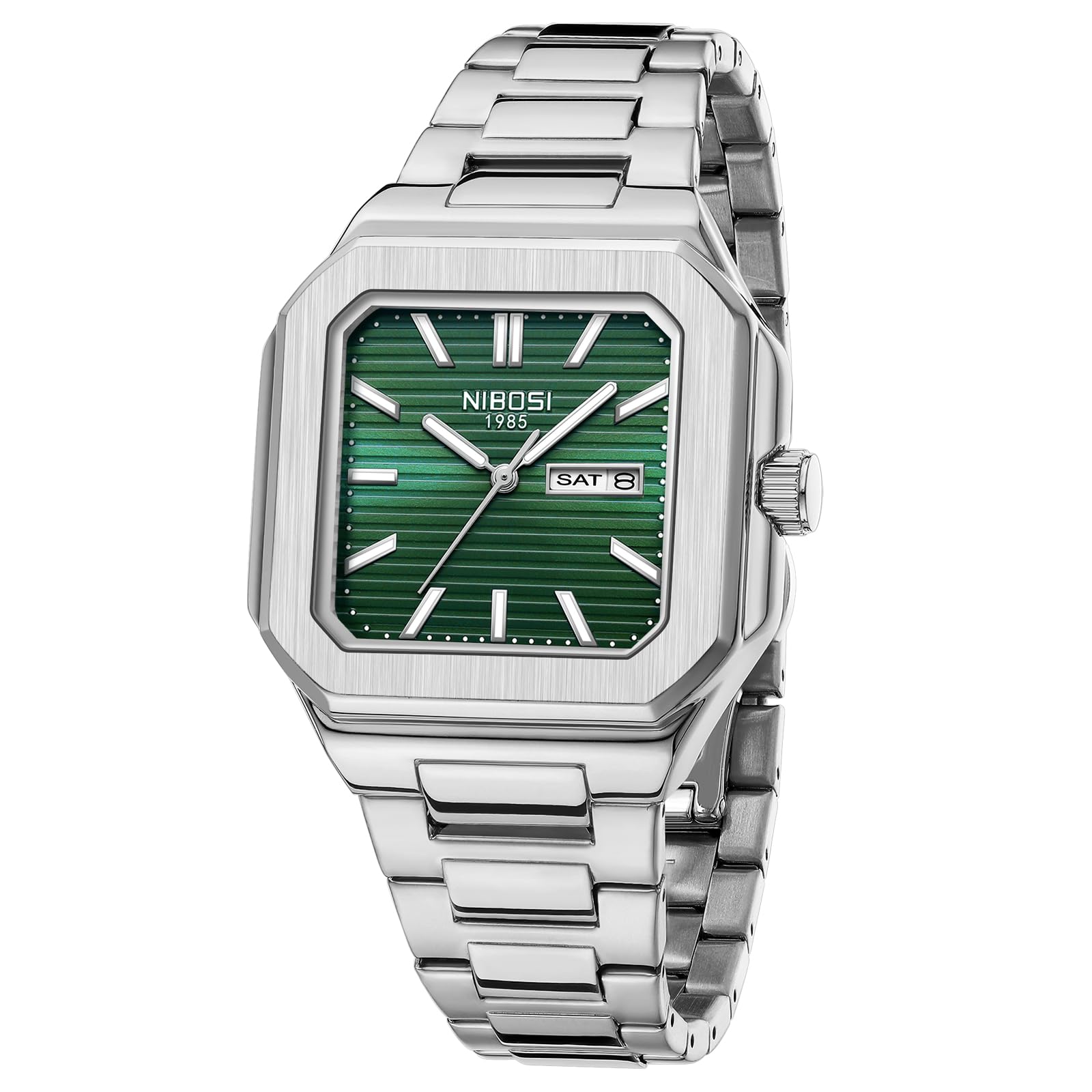 NIBOSI Herenhorloges, analoog, kwarts, roestvrij staal, militaire horloges voor mannen, waterdicht, business, klassiek, designer polshorloge datum, goud