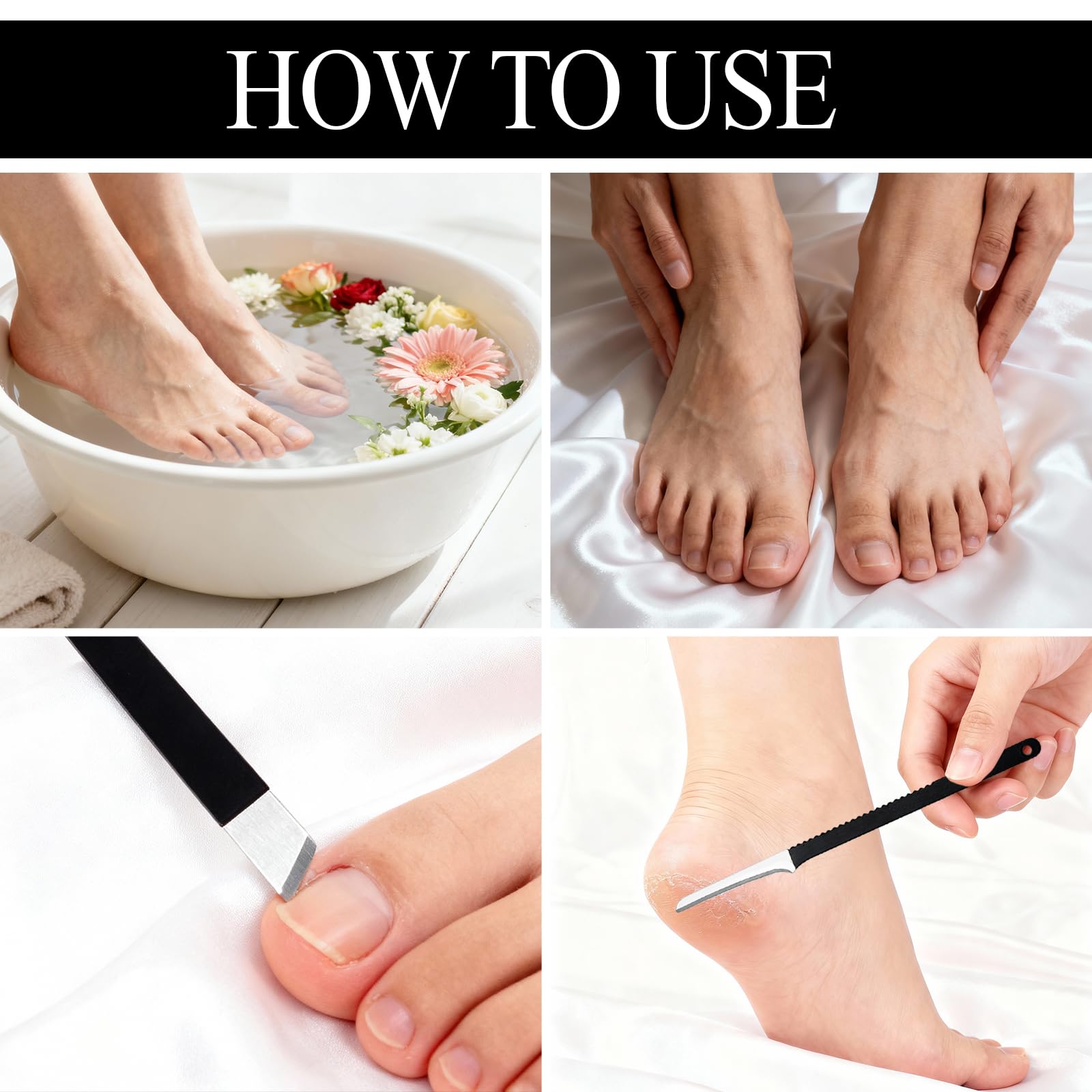 6 Piezas Set de Herramientas para Pedicura, Kit Tratamiento Uñas Encarnadas, Bisturi Podologo, Cuchillos de Pedicura Profesional, Removedor de Callos para Pies Piel Muerta Manicura Acero Inoxidable