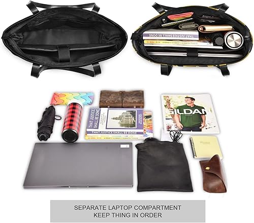 Miniatura 5 de Animal Mariposas Oro Negro moda 14 pulgadas portátil tote bag con cremallera maletines para yoga con pañal maletin ejecutivo para mujer, Mariposas