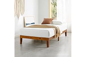 Mellow Naturalista Twin XL Base: A Solid Wood Haven for Slumber