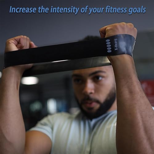 Miniatura 6 de Bandas de resistencia para entrenamiento, bandas de ejercicio de látex, bandas elásticas para ejercicio con guía de entrenamiento y bolsa de