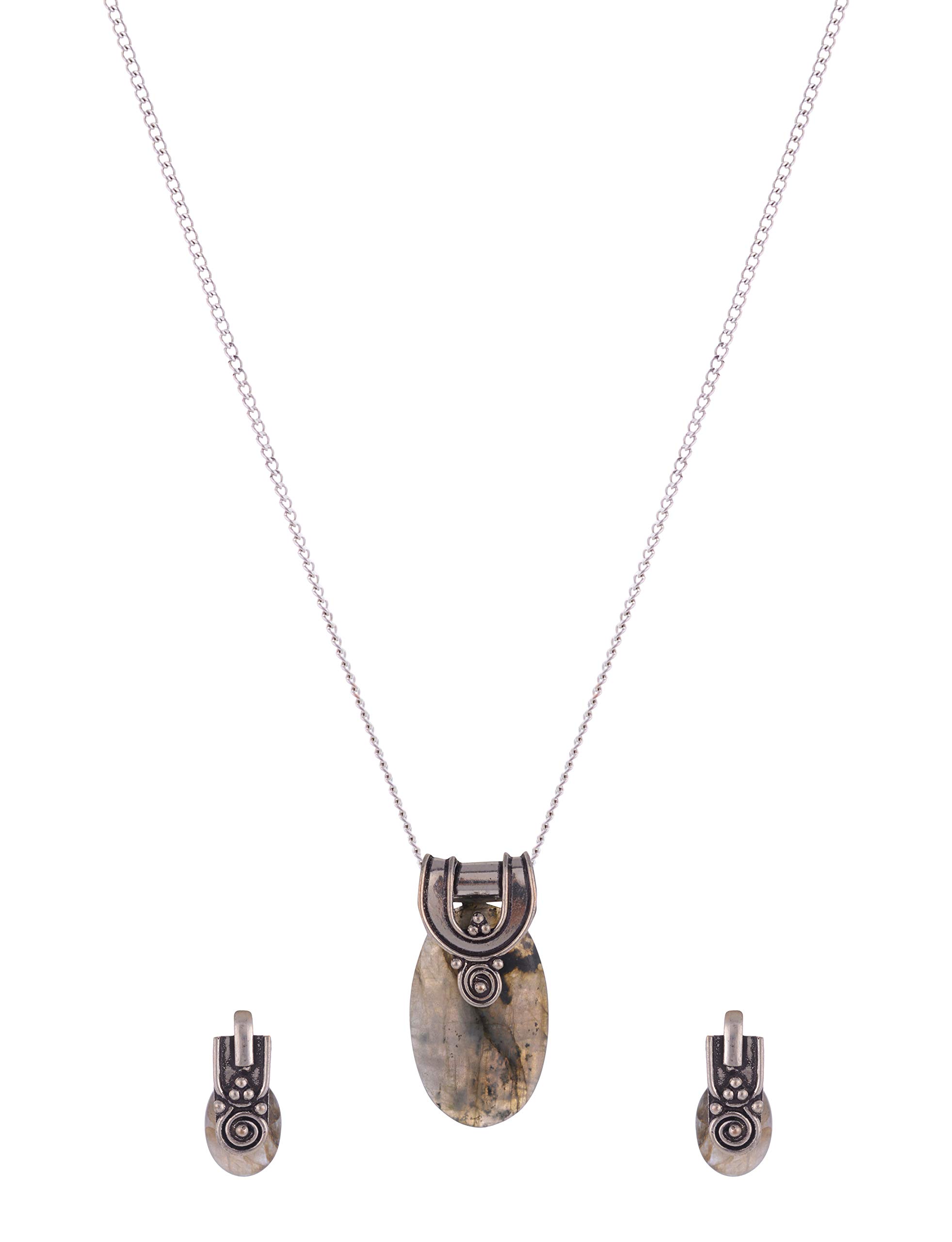 Excel International Labradorite Pendant and Earring