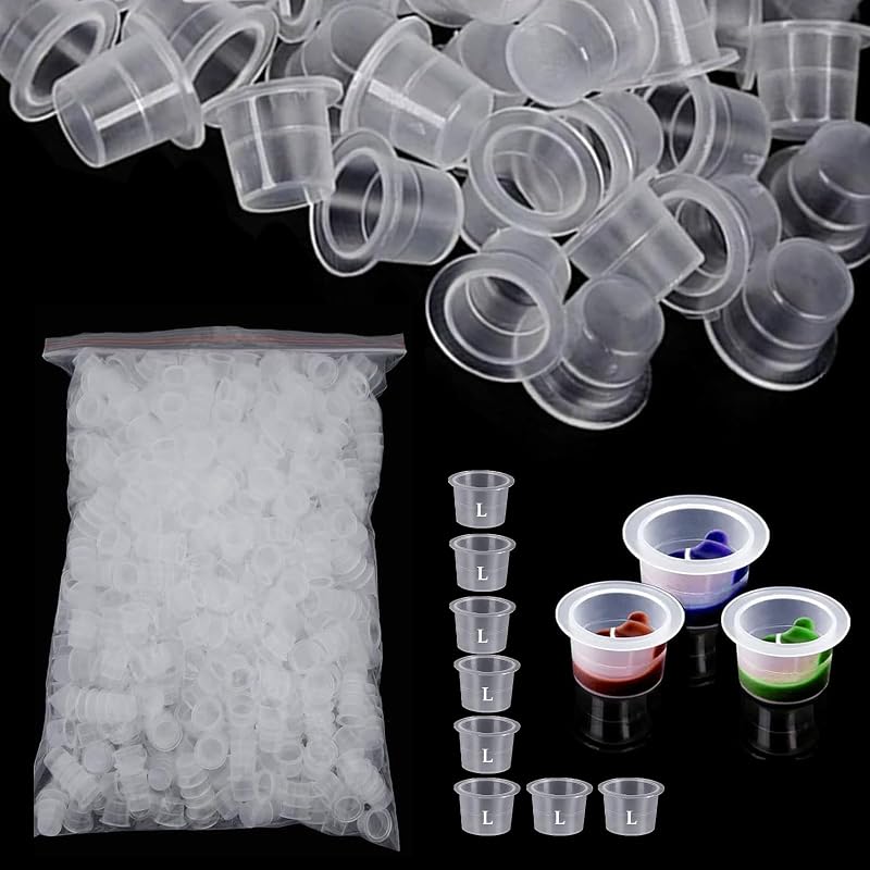 Urknall Copos Grandes para Tinta de Tatuagem 16 mm, Pacote com 1000 unidades