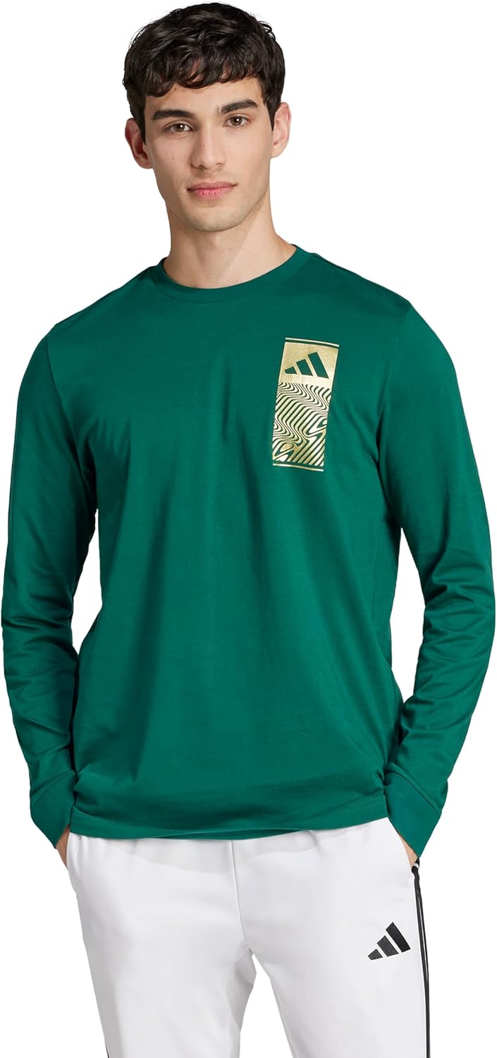 adidas Men's Tech Metallic Long Sleeve T-Shirt