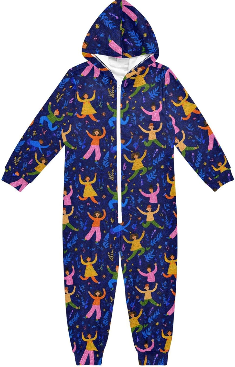 Sleepwear Holiday Pajamas Cute Soft Hooded One-Piecing Loungewear Sleepwear for Christmas Home 4-14Y