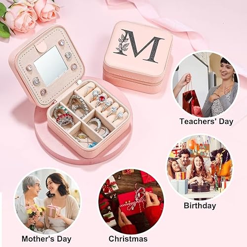 Miniatura 7 de Regalos del día de San Valentín para ella, regalo del día de San Valentín, esposa, maestra, hijas, regalo pequeño personalizado Joyero de viaje