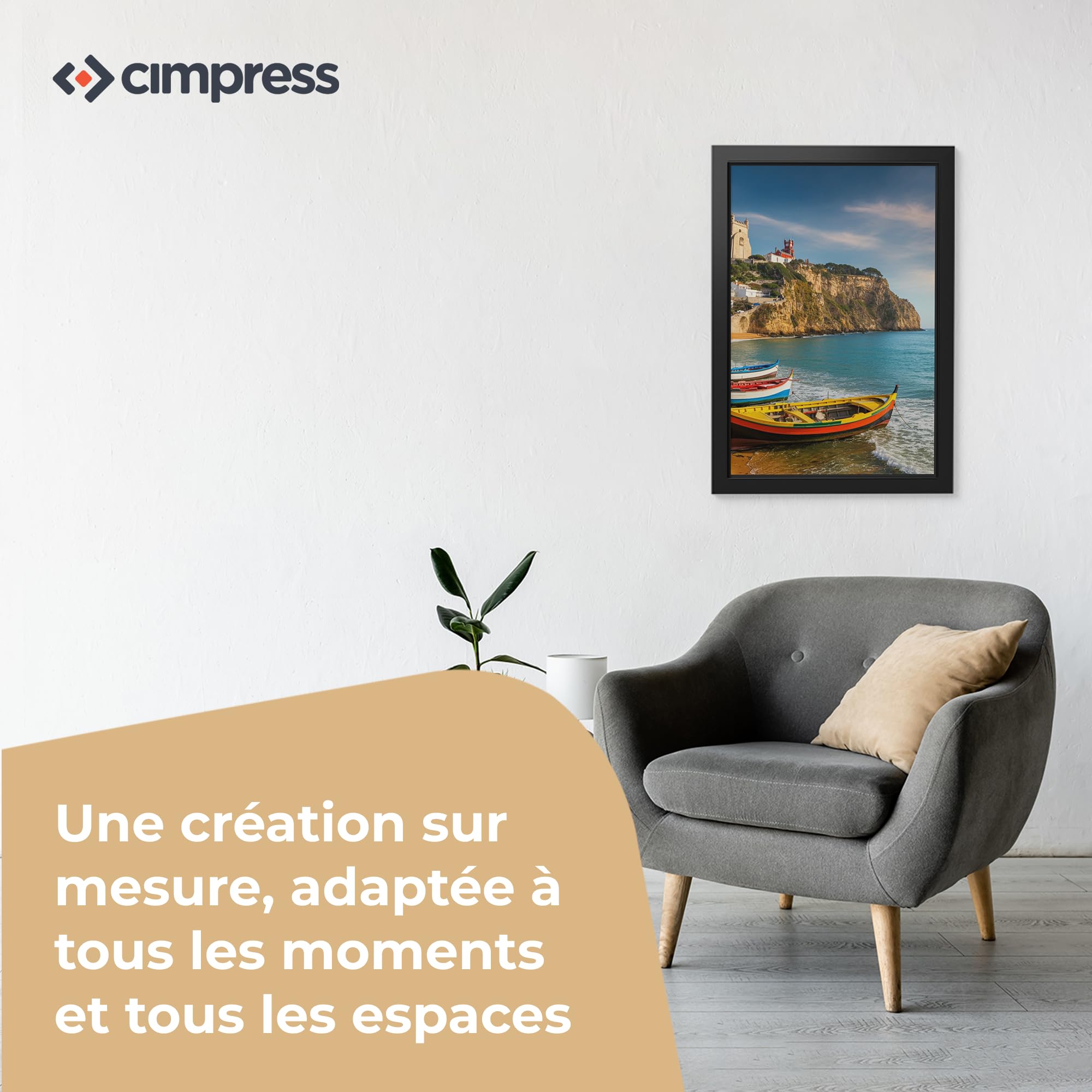 Cimpress Tableau sur Toile Personnalisé 20×30 cm Décoration Murale Moderne
