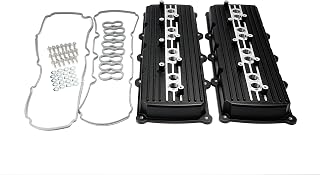 Aluminum Cast Valve Covers for Gen 3 III Hemi 5.7L 6.1L 6.4L For HEMI Gen III Cast Valve Cover (Black)