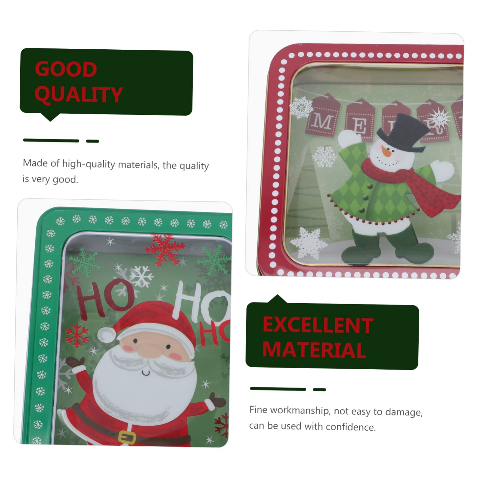 minkissy 4 Pz Scatola Di Natalizia Confezioni Di Natale Di Candele Festive Confezioni Di Astucci Per Caramelle Scatola Di Biscotti Per Le Vacanze Ferro Da Stiro