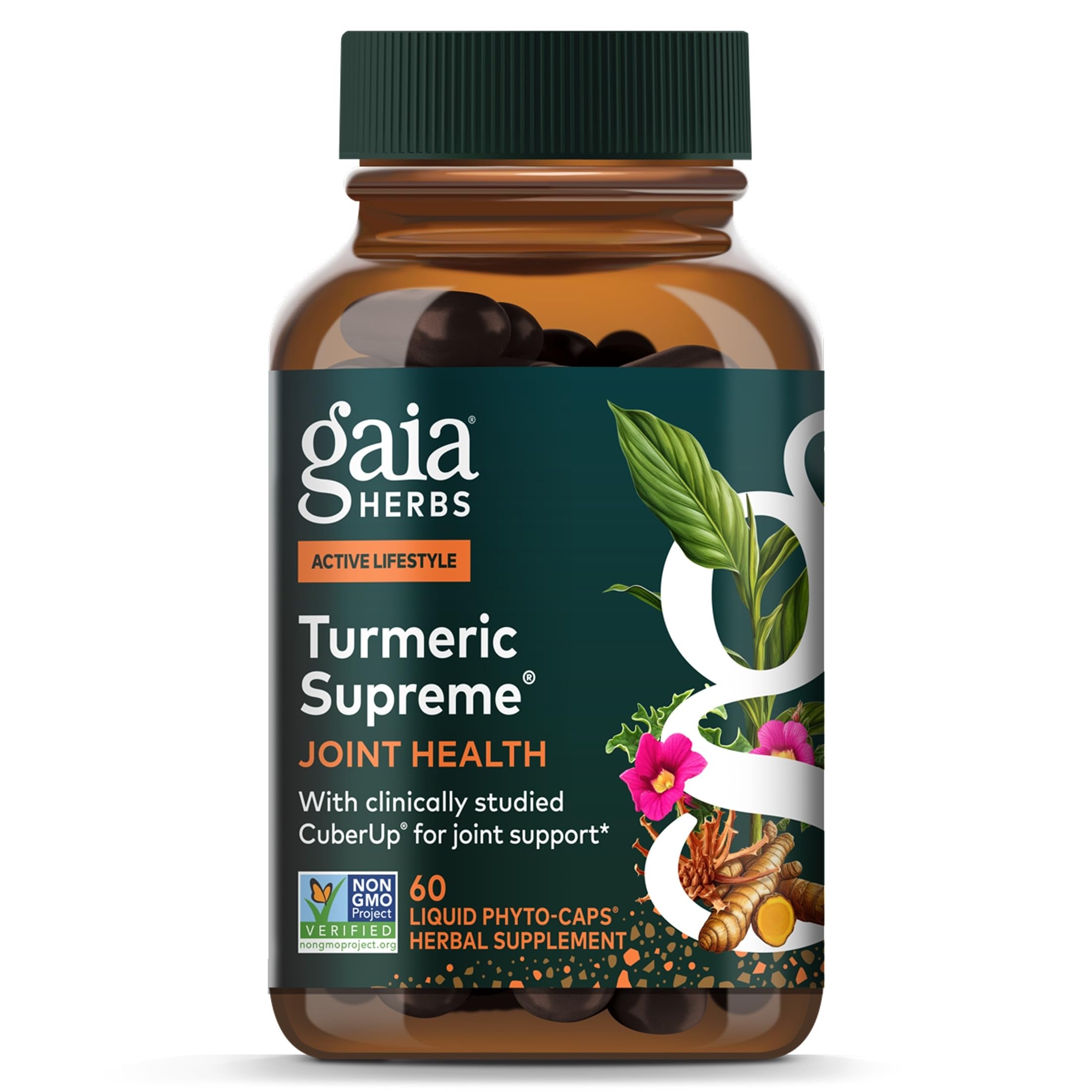 Gaia Herbs Turmeric Supreme Joint Health, 60 Vegan Capsules 60 Count (Pack of 1)