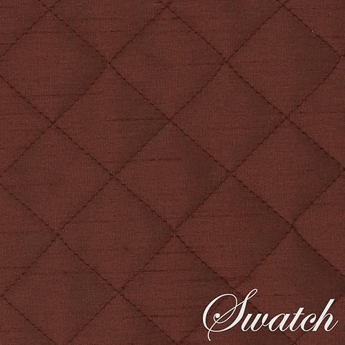 Miniatura 3 de Sweet Pea Linens Juego de dos manteles individuales redondos acolchados con diseño de Dupioni Charger-Center