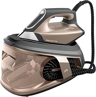 Rowenta Force Pro 500, Centro de planchado, 7,5 Bares, Golpe de vapor de 550 g/minuto, Tecnología Quicksteam, Ahorra energía, 2 modos Eco y Max, Marrón y Negro, VR9033F0