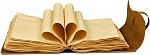LEATHER VILLAGE Leather Bound Journal - Marron rustique, 7"X5", 220 Pages - Livre blanc pour l'écriture, le dessin, le carnet de croquis et le carnet - Idéal pour les femmes et les hommes