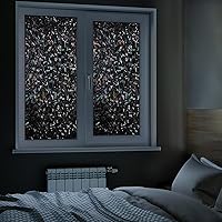 Vista 2 de LEMON CLOUD Película estática opaca para ventana, privacidad total, adhesiva, película decorativa esmerilada para ventana, tinte de oscurecimiento