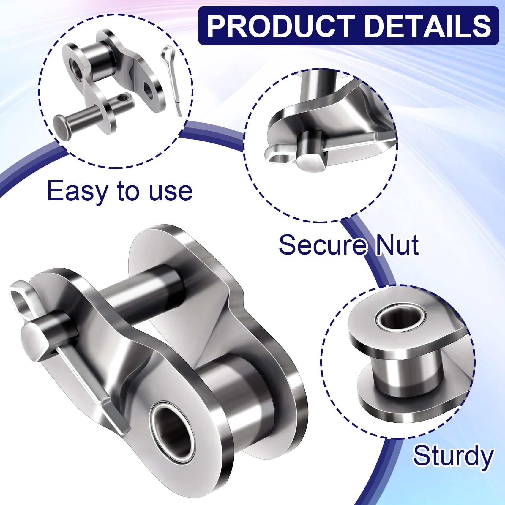 4 PCS #60 Roller Chain Offset Half Link — Amazon image 3